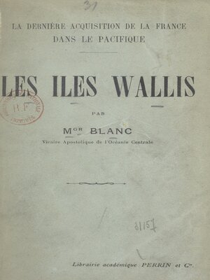 cover image of La dernière acquisition de la France dans le Pacifique